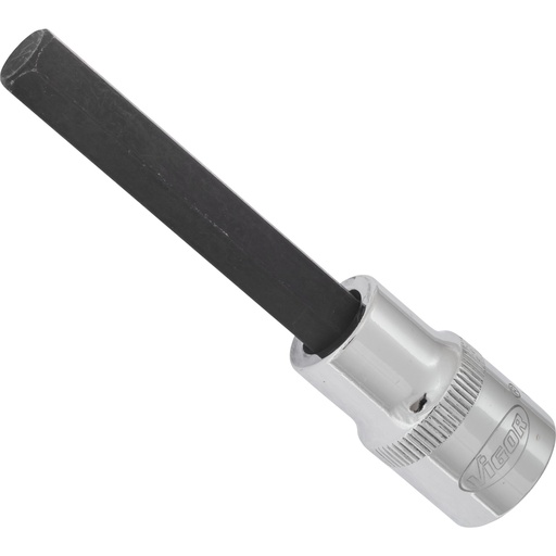[V2076] Sešstūra skrūvgrieža ieliktnis 10 mm, 1/2 collas, 100 mm (V2076, VIGOR)
