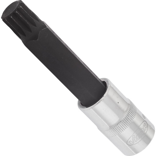 [V2121] Skrūvgrieža ieliktnis skrūvēm ar iekšējo daudzzobu profilu (XZN), 1/2 collas, M14, 100 mm (V2121, VIGOR)