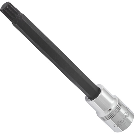 [V2128] XZN spline bit socket for internal serration screws M10, 1/2 in. drive, 140 mm (V2128, VIGOR)