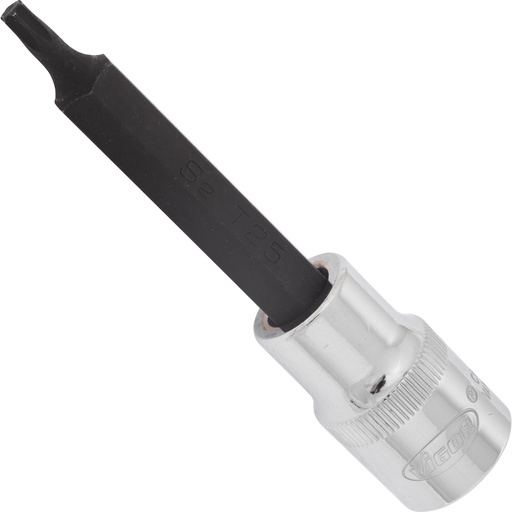 [V2162] TORX skrūvgrieža uzgalis, izmērs T25, 100 mm (V2162, VIGOR)