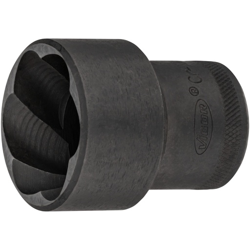 [V2404N-32] Extractor socket with spiral profile, size 32 mm (V2404N-32, VIGOR)
