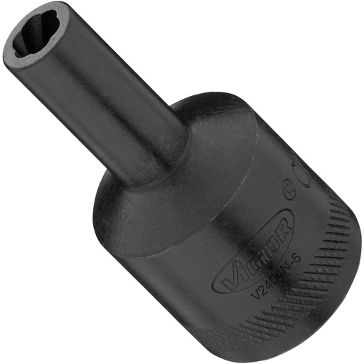 [V2404N-6] Extractor socket with spiral profile, size 6 mm (V2404N-6, VIGOR)