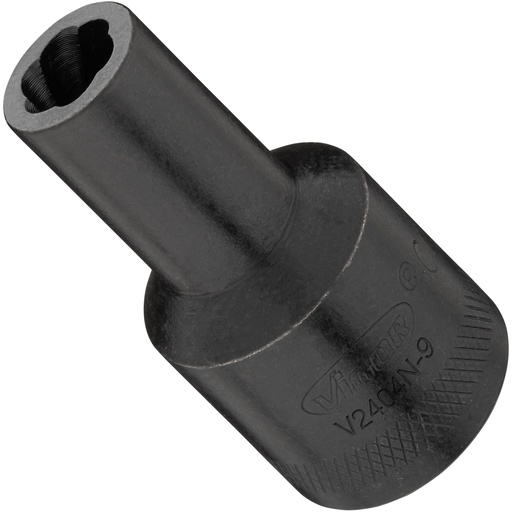 [V2404N-9] Extractor socket with spiral profile, size 9 mm (V2404N-9, VIGOR)