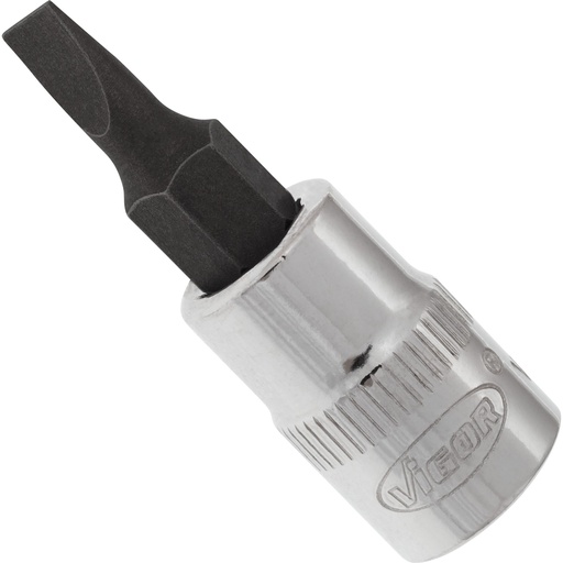 [V2427N] Bit socket 1/4 in. slotted 0.8 x 4 mm (V2427N, VIGOR)