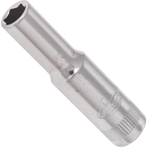 [V2535N] Long 6-point socket ['1/4"'] 6 mm (V2535N, VIGOR)