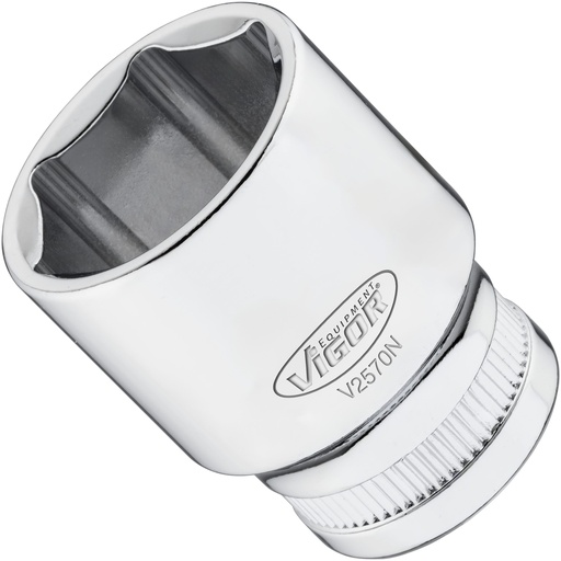 [V2570N] 6-point socket 1/2" 24 mm (V2570N, VIGOR)