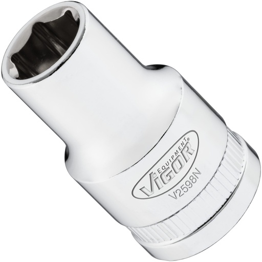 [V2598N] 6-point socket 1/2" 11 mm (V2598N, VIGOR)