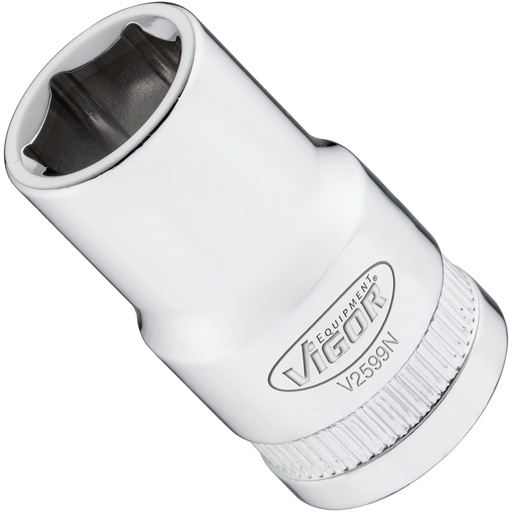 [V2599N] 6-point socket 1/2" 13 mm (V2599N, VIGOR)