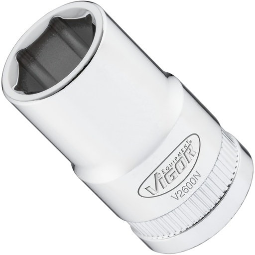 [V2600N] 6-point socket 1/2" 14 mm (V2600N, VIGOR)