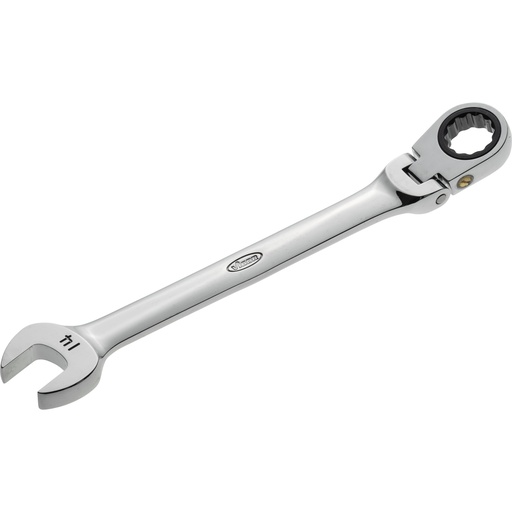 [V2810] Ratcheting combination wrench with swivel head, size 14 mm (V2810, VIGOR)