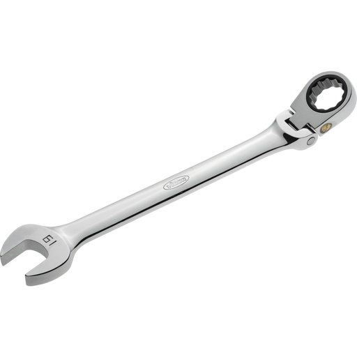 [V2817] Ratcheting combination wrench with hinge, size 19 mm (V2817, VIGOR)