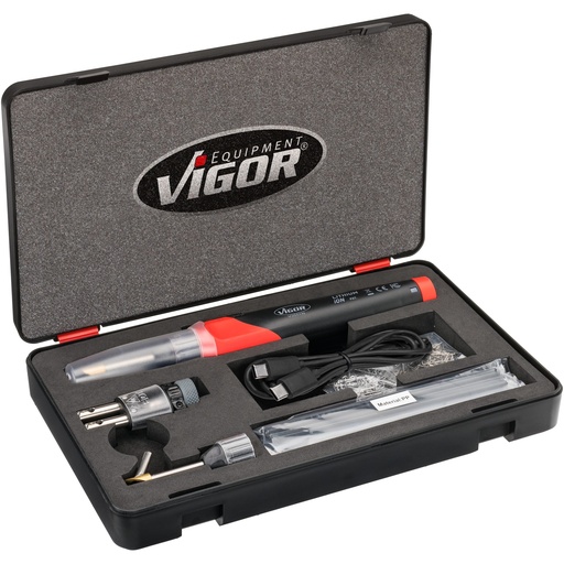 [V3551N] Cordless plastic repair kit, 134 pieces (V3551N, VIGOR)