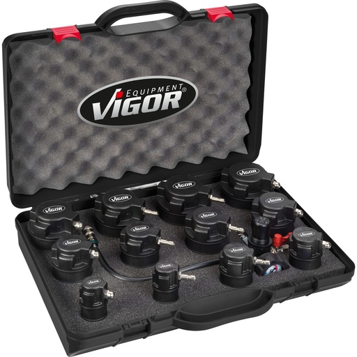[V4304] Turbo sistemos slėgio testerių rinkinys, skirtas motorinėms transporto priemonėms V4304, VIGOR