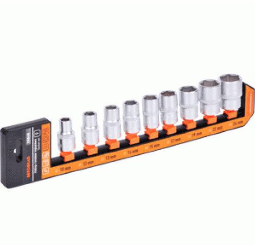 [39850] Socket set 11 pcs (1/2", 6-point, 8-24 mm) AvtoDelo (39850, BALTWERK)