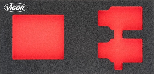 [V4908-L] Minkšto porolono įdėklas, tuščias (V4908-L, VIGOR)
