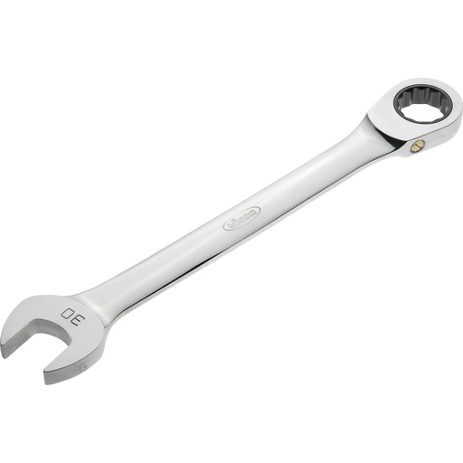 [V4965] Ratcheting combination wrench, long, size 30 mm (V4965, VIGOR)
