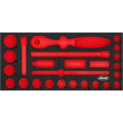[V4975N-L] Soft foam insert, empty (V4975N-L, VIGOR)