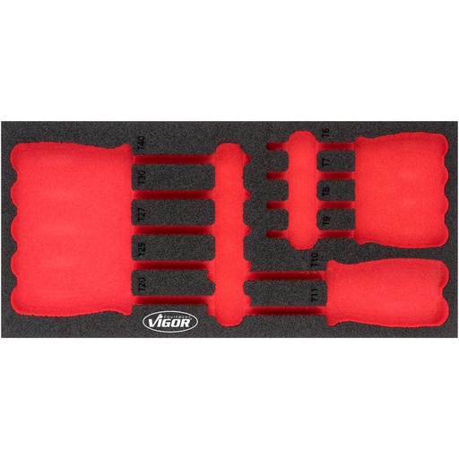 [V4991-L] Soft foam insert, empty (V4991-L, VIGOR)