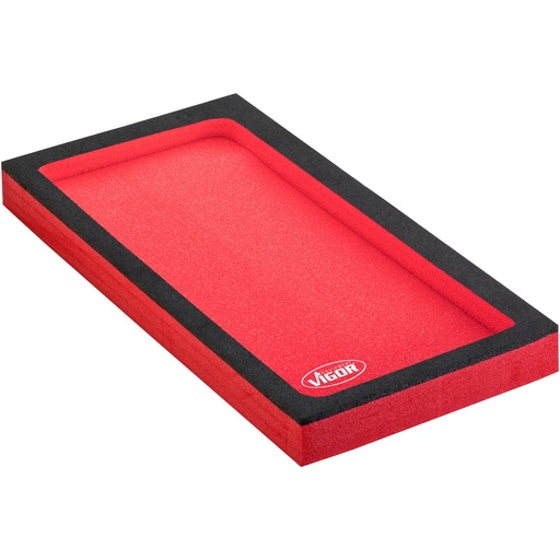 [V5009] Two-component soft foam insert, with empty compartment 396×195×38 mm (V5009, VIGOR)