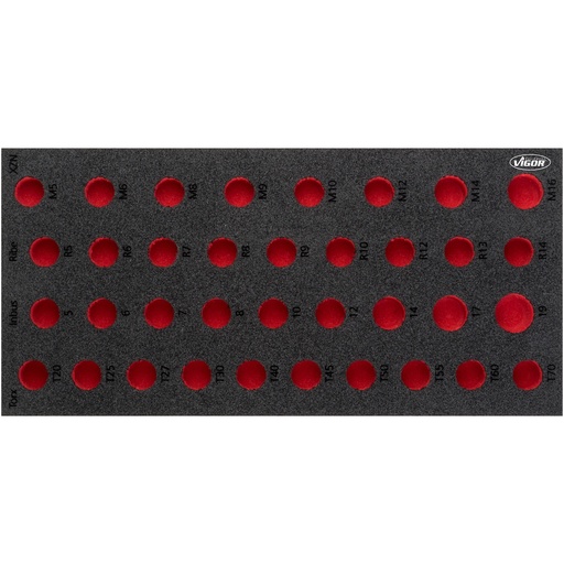 [V5099-L] Mīksta putuplasta ieliktnis, tukšs V5099-L, VIGOR
