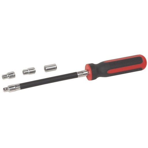 [AT1171] ⬡ Flexible hose clip nut driver set 4pcs. (AT1171, ELLIENT TOOLS)