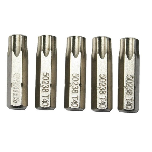 [S59232] ⬡ Antgalis TORX  1/4" (6.3mm), 5vnt. T10 x 25mm (S59232, SATA)
