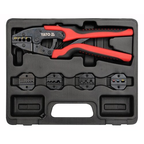 [YT2245] ⬡ Quick interchangeable ratchet crimper set (YT2245, YATO)