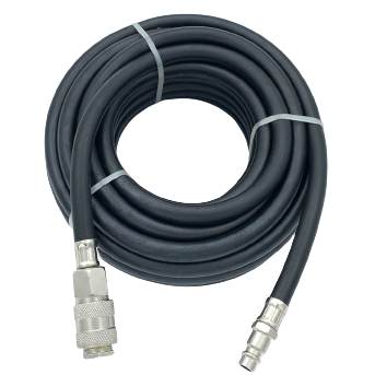 [LH0610] ⬡ Rubber air hose with quick couplers Ø6 x 13mm,   10m (LH0610)
