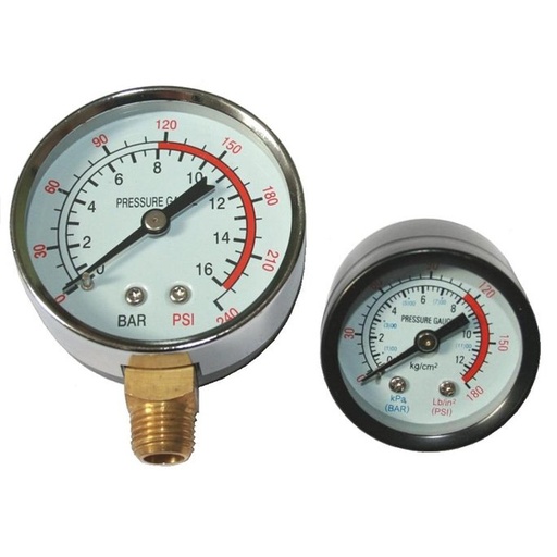 [MZBMK05] ⬡ Pressure gauge, spare part Ø52 mm, 0-8 bar (MZBMK05, MZB)
