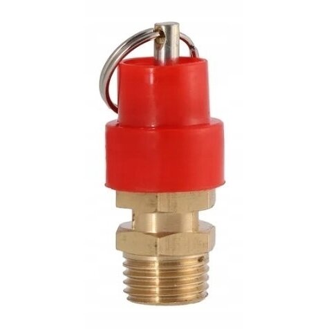 [MZBAV02] ⬡ Safety valve 0-8 bar, spare part 3/8", for compressor 0-8 bar (MZBAV02, MZB)
