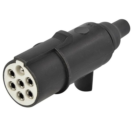 [JH025B] ⬡ 7pin plastic plug, S type (JH025B)