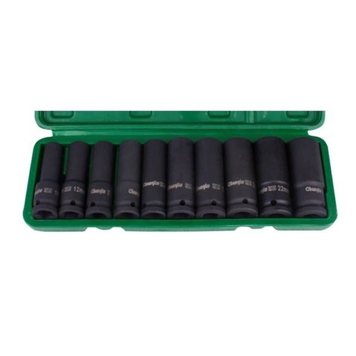 [CL105410] ⬡ Ilgų smūginių galvučių rinkinys 1/2" 10 vnt. (CL105410, CHANGLU TOOLS)