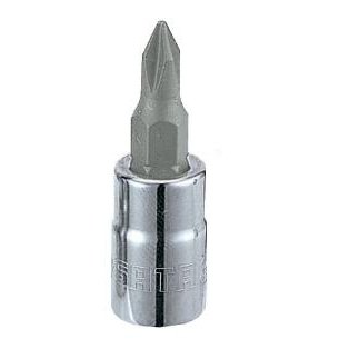[S21301] ⬡ 1/4" galvutė su PHILLIPS antgaliu 37L #1 (S21301, SATA)