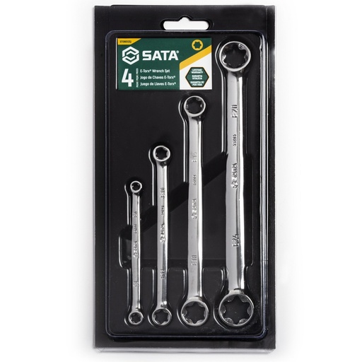 [S09012] ⬡ E-TORX rinkinys 4 vnt. (S09012, SATA)