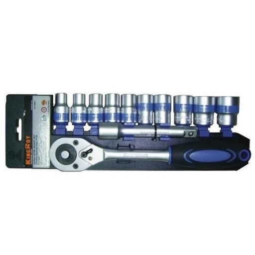 [KR012MSA] ⬡ Galvučių rinkinys 1/2" 12 vnt. (KR012MSA, KINGROY)