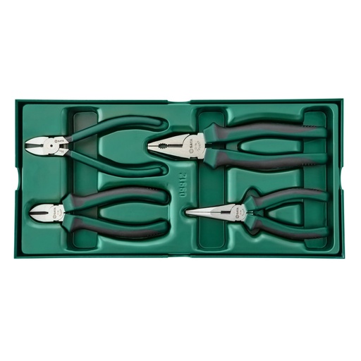 [S09912] ⬡ Knaibļu komplekts 4 gab. paliktnī (S09912, SATA)