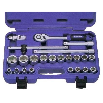 [KR30186023] ⬡ 1/2" Dr. Socket set 23pcs. (KR30186023, KINGROY)