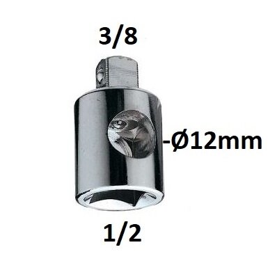 [S13930] ⬡ Adapteris 3 krypčių 1/2" - 3/8" (S13930, SATA)