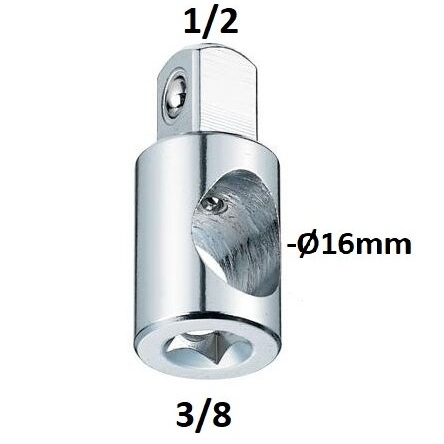 [S12930] ⬡ 3-way adapter 3/8" - 1/2" (S12930, SATA)