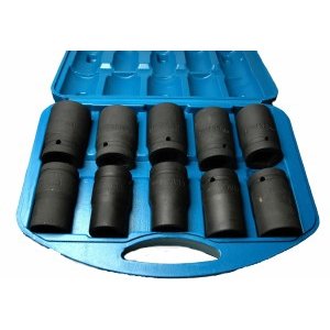 [TCSOC10] ⬡ 1" Dr. Impact socket set 10pcs. (21-41mm) (TCSOC10)