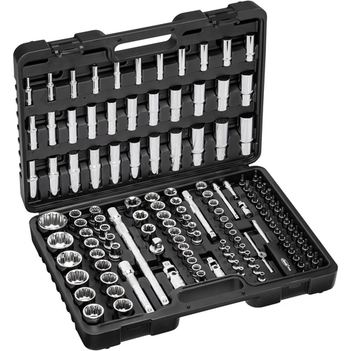 [V5461] Socket and bit set 1/4, 3/8 and 1/2 inch, 133-piece (V5461, VIGOR)