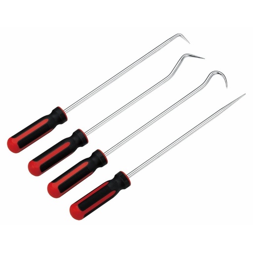 [AT5017] ⬡ Pick & hook set 4pcs. Extra-long (AT5017, ELLIENT TOOLS)