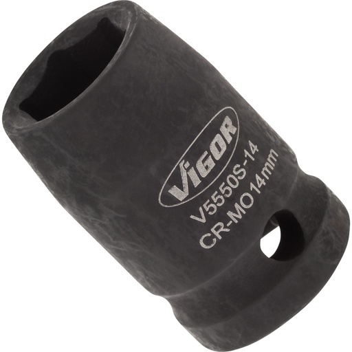 [V5550S-14] Trieciena muciņa 1/2 collas, 14 mm, īsā (V5550S-14, VIGOR)