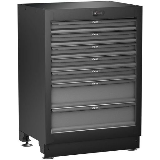 [V6000-01] Lower drawer cabinet, 7 drawers (V6000-01, VIGOR)