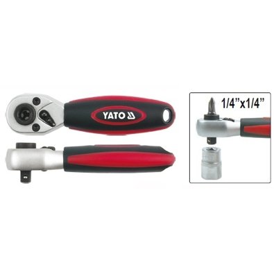 [YT0331] ⬡ 1/4" Dr. Ratchet reversible 105mm with bit drive 1/4" (YT0331, YATO)