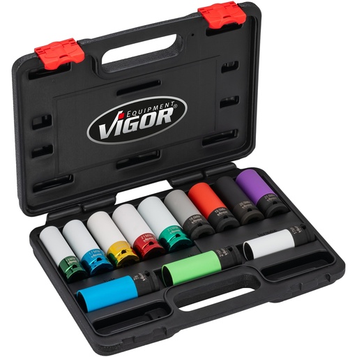 [V6312/12] Impact socket set (V6312/12, VIGOR)