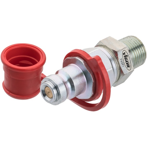 [V6591] Adapter 3/8″ male thread, to CEJN / cylinder (V6591, VIGOR)