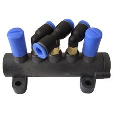 [PL5WVTUNI] ⬡ Wheel mounting machine complete 5-way valve [t-union], spare part (PL5WVTUNI, PULI)