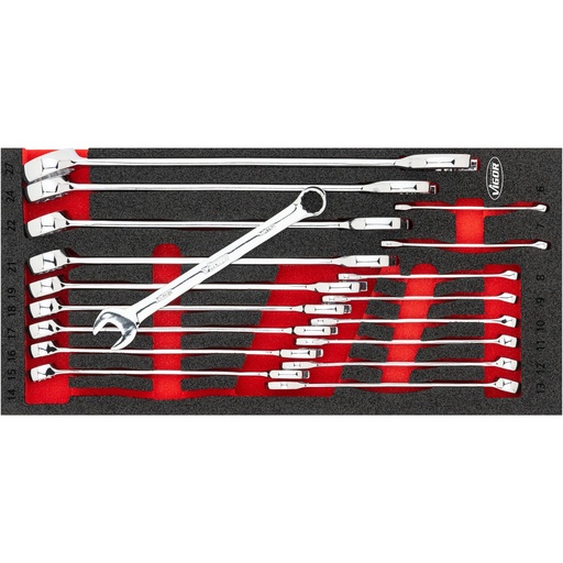 [V6723N] Combination wrench set (V6723N, VIGOR)