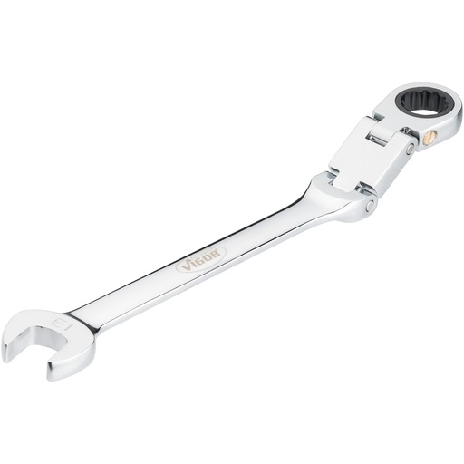 [V6752-13] Double-joint ratcheting combination wrench, 13 mm (V6752-13, VIGOR)